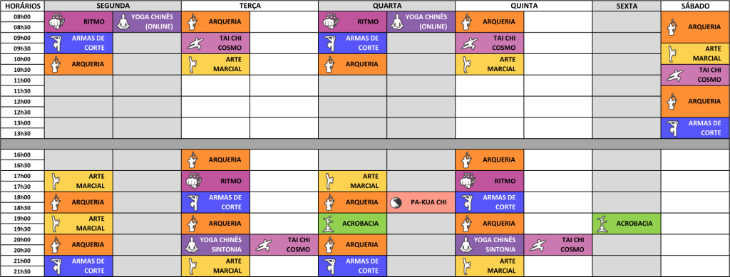 horários das aulas da escola santa cruz do pakua são paulo