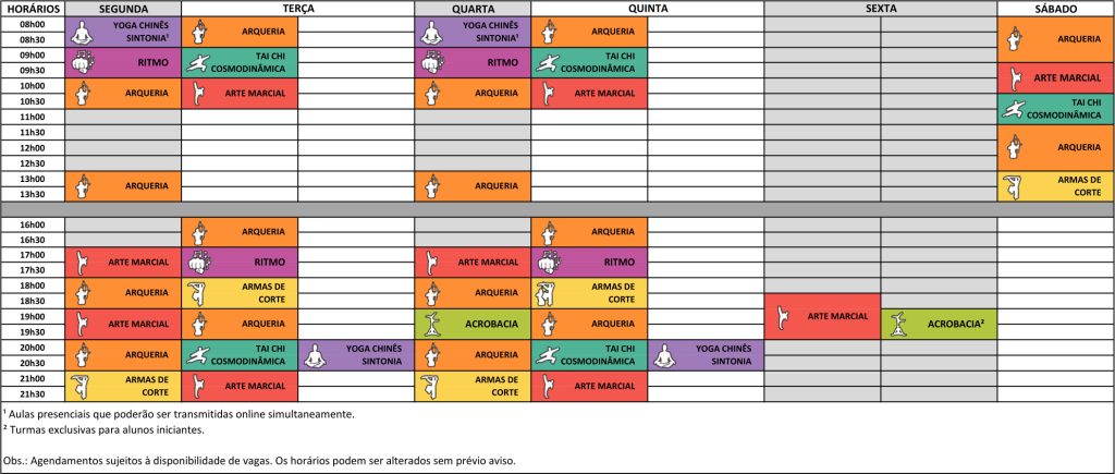 horários das aulas da escola santa cruz do pakua são paulo