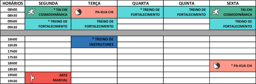 pakua são josé do rio preto grade de horarios aulas presenciais e online